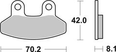 SBS Brzdové doštičky 178HF