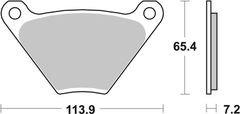 SBS Brzdové doštičky 513HF