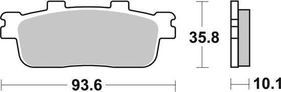 SBS Brzdové doštičky 201HF