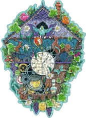 Ravensburger Drevené obrysové puzzle Kukučkové hodiny 300 dielikov