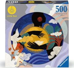 Ravensburger Okrúhle puzzle Little Sun: Správny pocit 500 dielikov