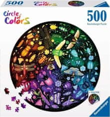 Ravensburger Okrúhle puzzle Kruh farieb: Svet hmyzu 500 dielikov