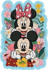 Ravensburger Drevené obrysové puzzle Mickey a Minnie 300 dielikov