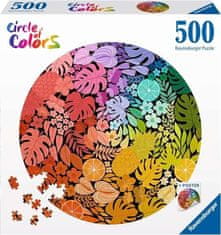 Ravensburger Okrúhle puzzle Kruh farieb: Tropical 500 dielikov