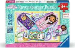 Ravensburger Puzzle Gábinin kúzelný domček 2x12 dielikov