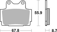 SBS Brzdové doštičky 570LS