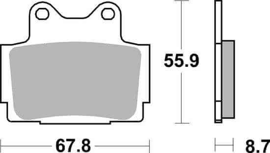 SBS Brzdové doštičky 570HS