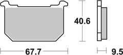 SBS Brzdové doštičky 540HF