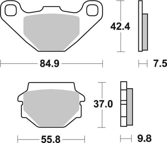 SBS Brzdové doštičky 586LS