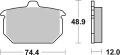 SBS Brzdové doštičky 549HF