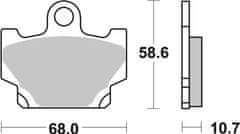 SBS Brzdové doštičky 550HF