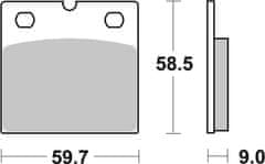 SBS Brzdové doštičky 554HF