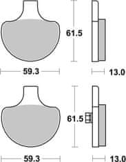 SBS Brzdové doštičky 579HS