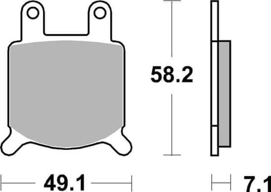 SBS Brzdové doštičky 560HF