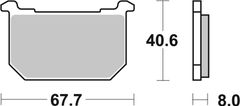 SBS Brzdové doštičky 539HF