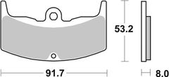 SBS Brzdové doštičky 552HF