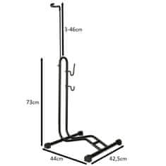 WOWO Vysoký Pevný Stojan na Bicykle z Čierneho Kovu