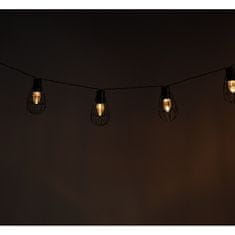 WOWO Solárne Záhradné Girlandové Lampy Loft s 10 LED Žiarovkami