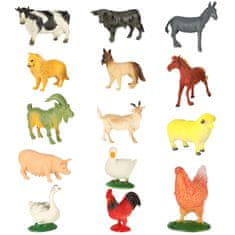 KIK KX5838 Figurky hospodářských zvířat 14ks + příslušenství