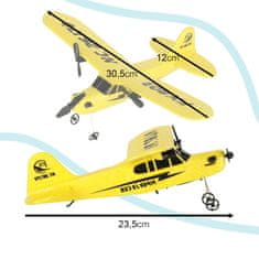 WOWO RC Lietadlo FX803 Piper s diaľkovým ovládaním a batériou 150mAh