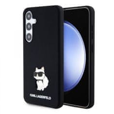 Karl Lagerfeld Zadný kryt Liquid Silicone Choupette NFT pre Samsung Galaxy S24+ Black