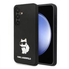 Karl Lagerfeld Zadný kryt Liquid Silicone Choupette NFT pre Samsung Galaxy S24 Black