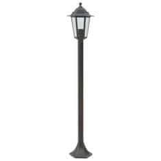 Vidaxl Záhradné stĺpové lampy 6 ks E27 110 cm hliníkové bronzové