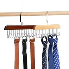 HOME & MARKER® Univerzálny vešiak na podprsenky, kravaty a čiapky s 8 háčikmi (2 ks) | OCTAHANGER