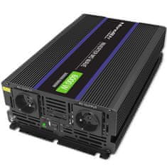 Qoltec Monolith 6000 MS Wave menič napätia | 12V na 230V | 3000/6000W | USB