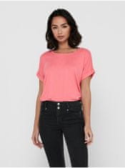 ONLY Ružové dámske tričko ONLY Moster L