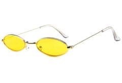 Camerazar Retro steampunkové okuliare v striebornej farbe, kovový rám, UV filter 400, zrkadlové šošovky, veľkosť 14x13,5 cm