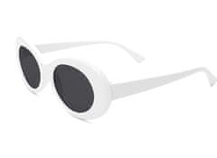 Camerazar Oválne slnečné okuliare RETRO MUCH v retro štýle, plastový rám, filter UV 400 kat. 3