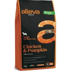 Alleva NATURAL Dog Dry Puppy Chicken & Pumpkin Medium 2kg