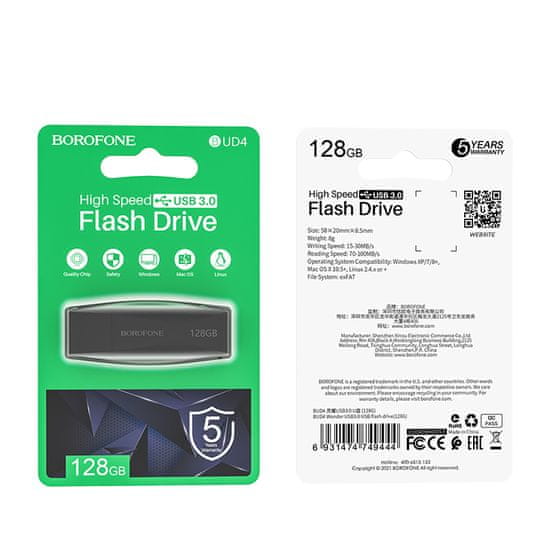 Borofone Flash disk BUD4 USB 3.0 128GB čierny 109074