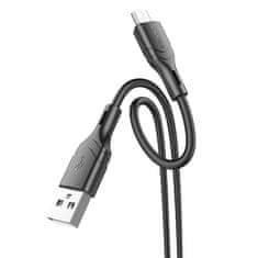 Borofone Kábel BX99 Method - USB na MicroUSB - 2,4A 1 meter čierny