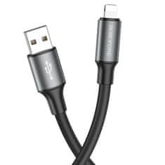 Borofone Kábel BX82 Bountiful - USB na Lightning - 2,4A 1 meter čierny