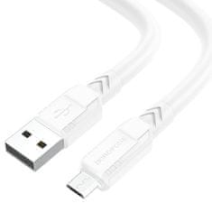 Borofone Kábel BX81 Goodway - USB na Micro USB - 2,4A 1 meter biely