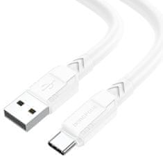 Borofone Kábel BX81 Goodway - USB na typ C - 3A 1 meter biely