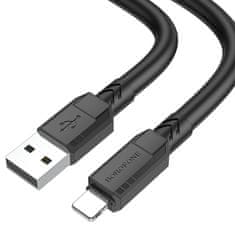 Borofone Kábel BX81 Goodway - USB na Lightning - 2,4A 1 meter čierny