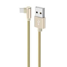 Borofone Kábel BX26 Express - USB na Micro USB - uhlový 2,4A 1 meter zlatý