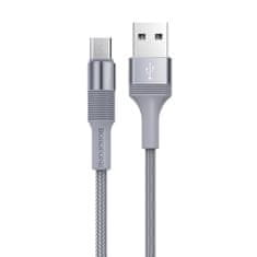 Borofone Kábel BX21 Outstanding - USB na Micro USB - 2,4A 1 meter sivý