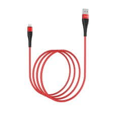 Borofone Kábel BX32 Munificent - USB na Lightning - 2,4A 1 meter červený