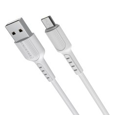 Borofone Kábel BX16 Easy - USB na Micro USB - 2A 1 meter biely