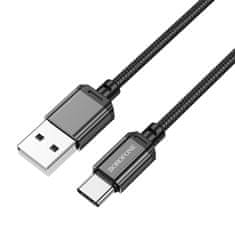 Borofone Kábel BX87 Sharp - USB na typ C - 3A 1 meter čierny