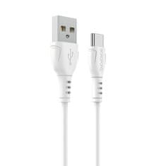 Borofone Kábel BX51 Triumph - USB Type-C - 3A 1 meter biely