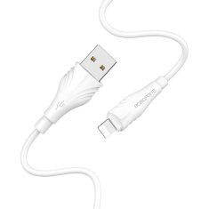 Borofone Kábel BX18 Optimal - USB na Lightning - 2 metre biely