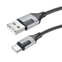 Borofone Kábel BX101 Creator - USB na typ C - 3A 1 meter čierny