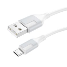 Borofone Kábel BX101 Creator - USB na Micro USB - 2,4A 1 meter biely