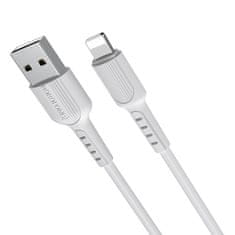 Borofone Kábel BX16 Easy - USB na Lightning - 2A 1 meter biely