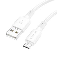 Borofone Kábel BX80 Succeed - USB na Micro USB - 2,4A 1 meter biely